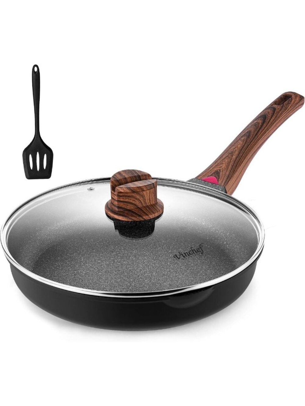 11-Inch Black Nonstick Frying Pan Skillet - Durable, Easy-Clean Cookware